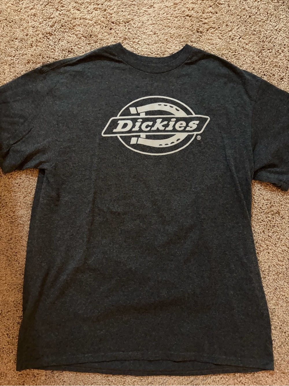 Men’s Dickies Charcoal Short Sleeve Logo Tee - Gray Print (279)